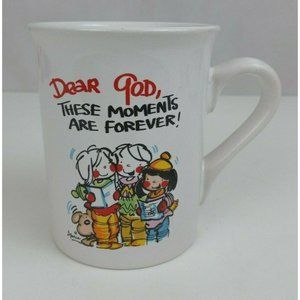 Dear God, These Moments Are Forever! Kids Christmas Caroling Coffee Cup Mug